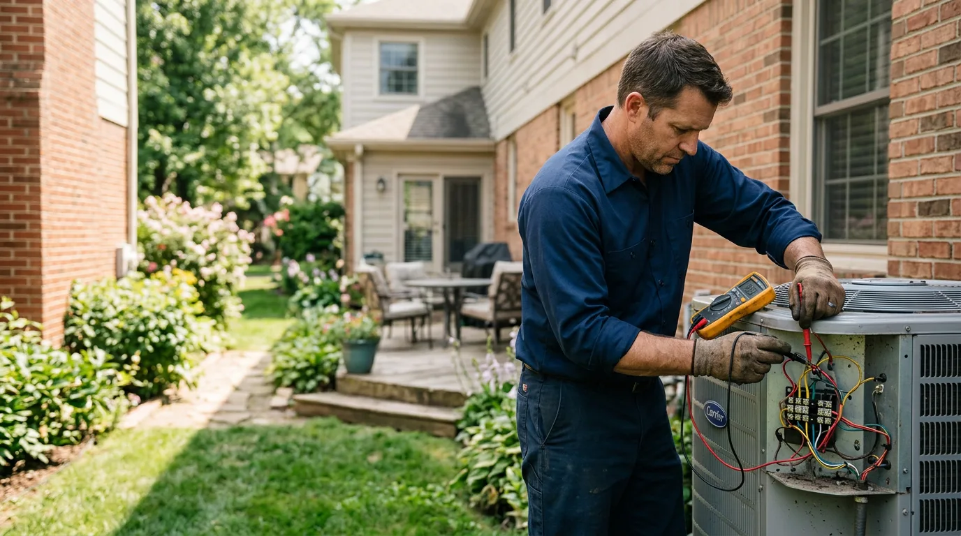 HVAC technician working near Stanley, VA